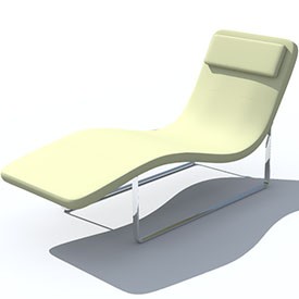Chaise Longue Landscape 3D Object | FREE Artlantis Objects Download